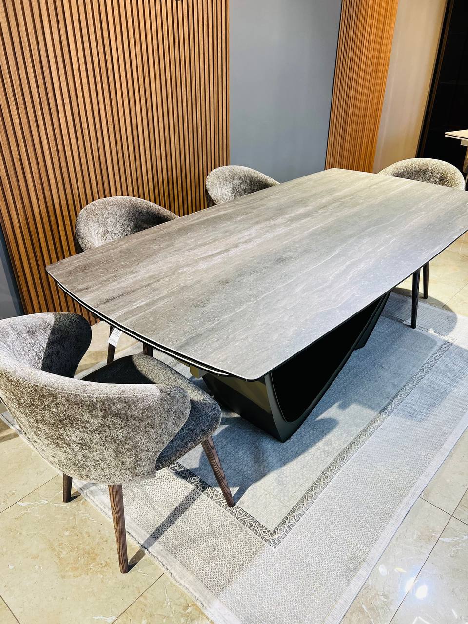 Стіл Beatrice 200 travertino silver - Aristomebli