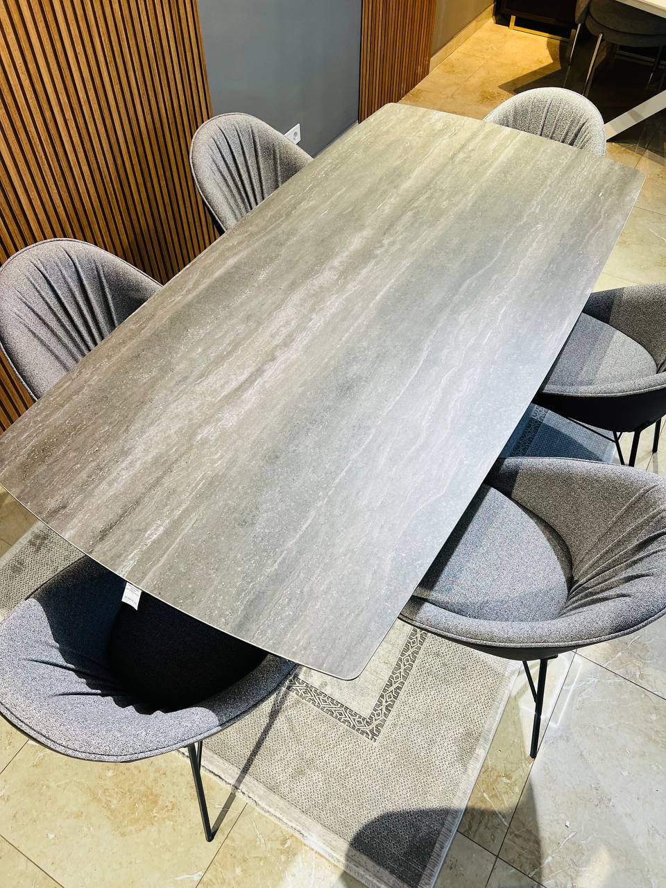 Стіл Beatrice 200 travertino silver - Aristomebli