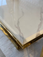 Стіл з мармурового каменю Lucky gold 160 - Aristomebli