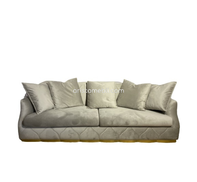 Диван прямий арт-деко Camilla фурнітура золото