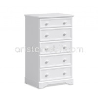Високий комод Rustic White